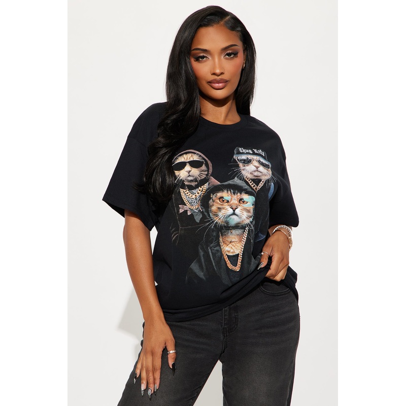 Thug Life Kittys Tee – Black