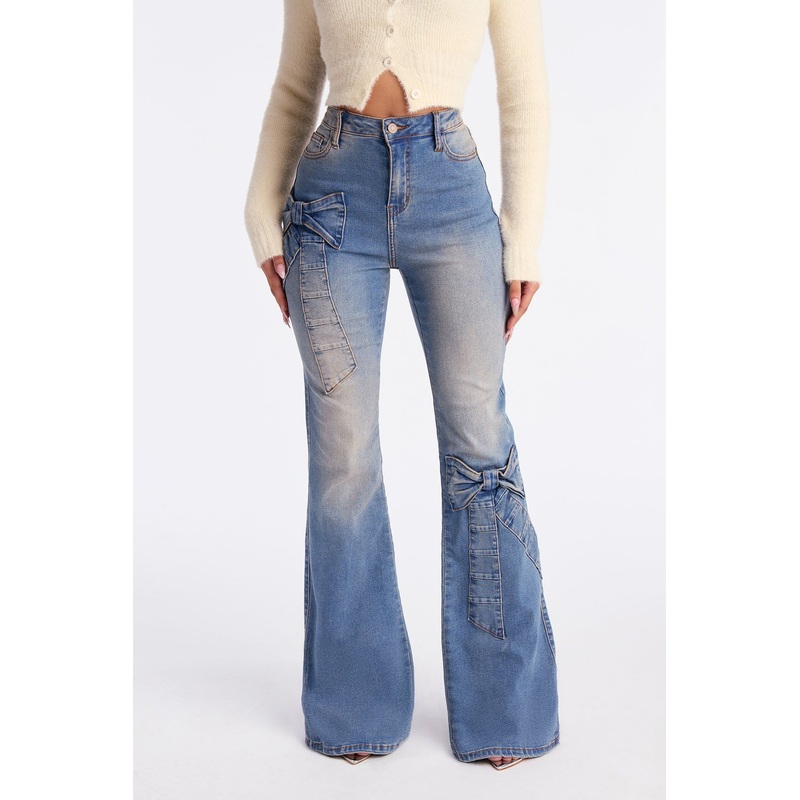Wrap It Up Stretch Flare Jeans – Vintage Wash