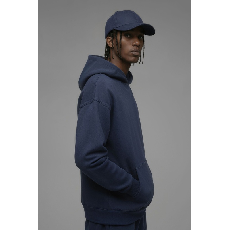 410 Fleece 6 Panel Baseball Hat – Navy