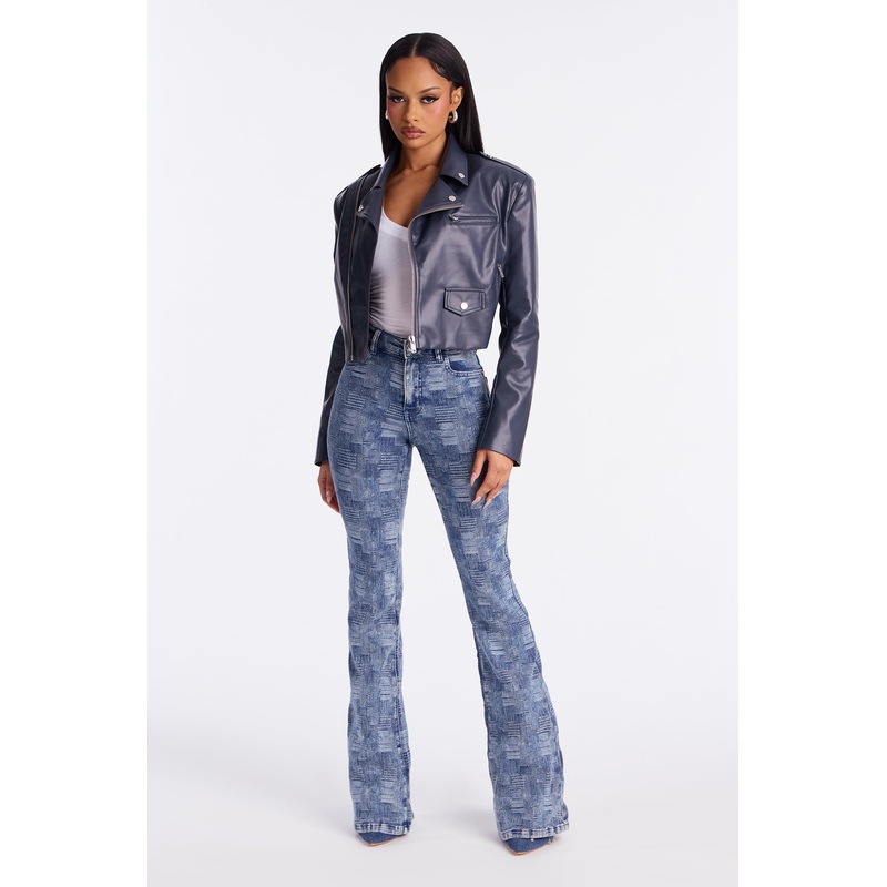 Check Ya Later Flare Leg Jeans – Medium Wash