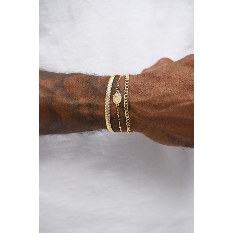 Current Mixed Bracelet Set – Gold