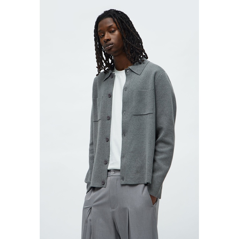 Daily Cardigan Sweater – Heather Grey