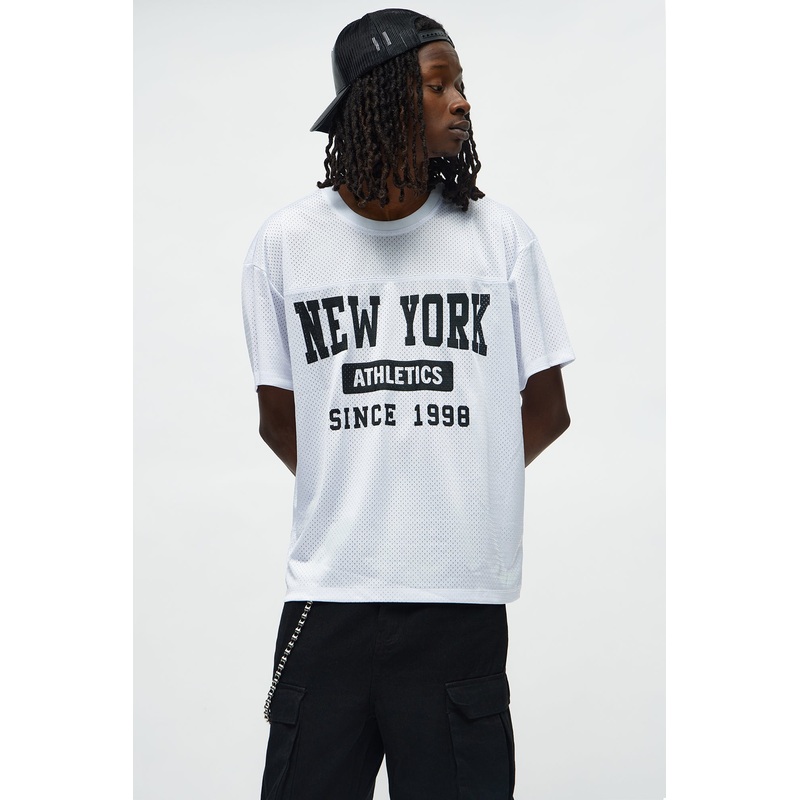 New York Jersey Tee – White