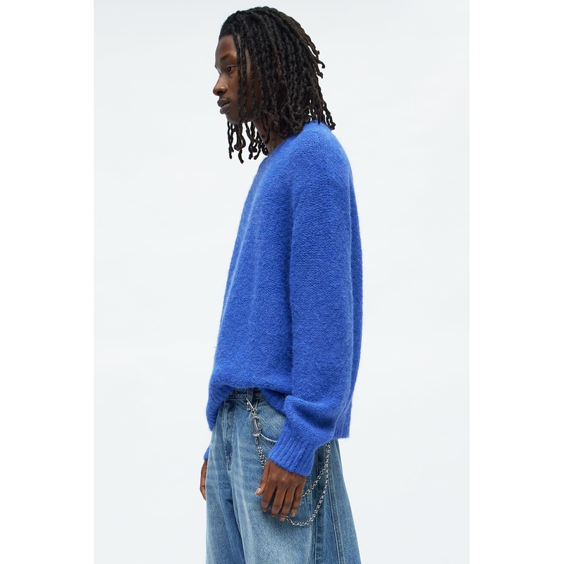 Oversized Fluffy Sweater – Blue