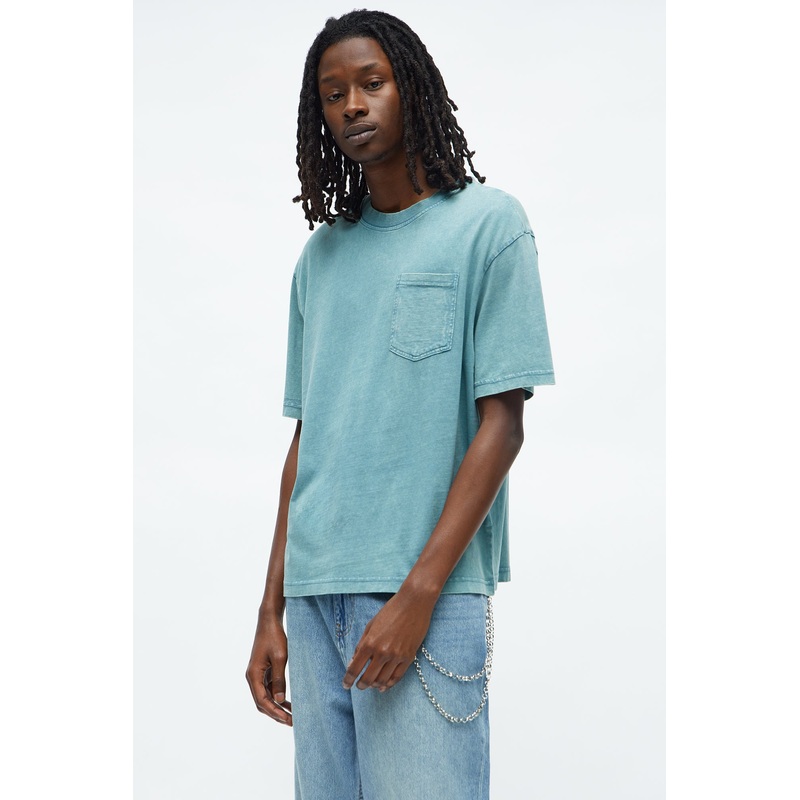 Relaxed Vintage Washed Year Round Tee – Blue