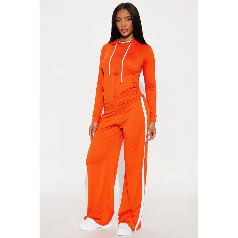 Tennis Courts Wide Leg Pant Set – Orange
