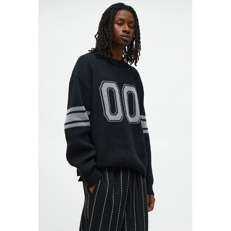 Zone 00 Jersey Sweater – Black