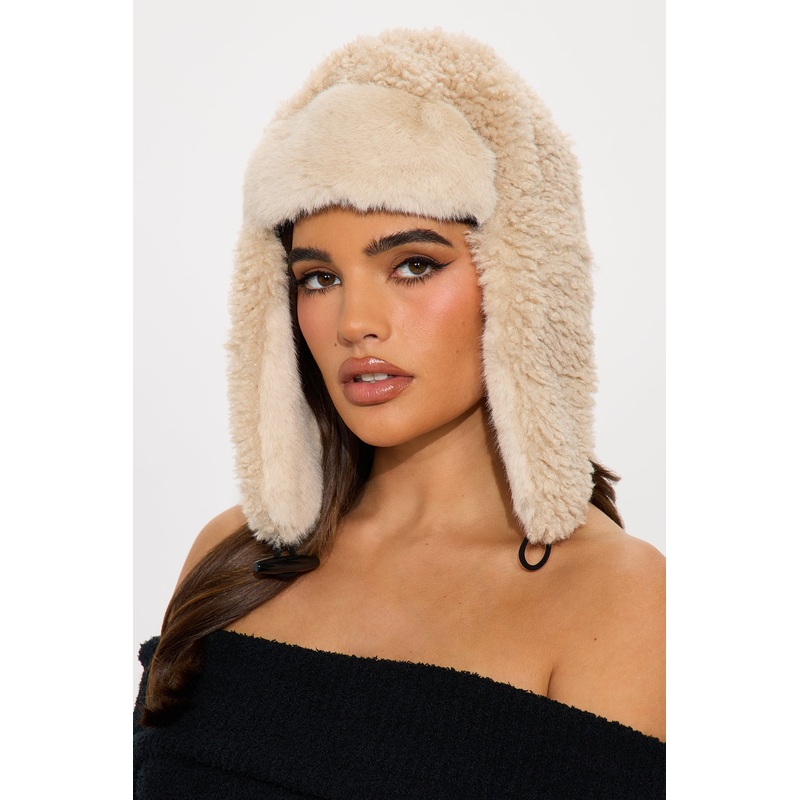 Blizzard Babe Sherpa Trapper Hat – Nude/combo
