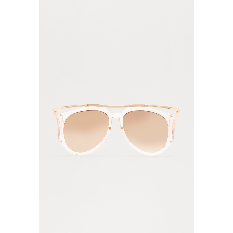 Fashionably Unbothered Sunglasses – Clear/Nude