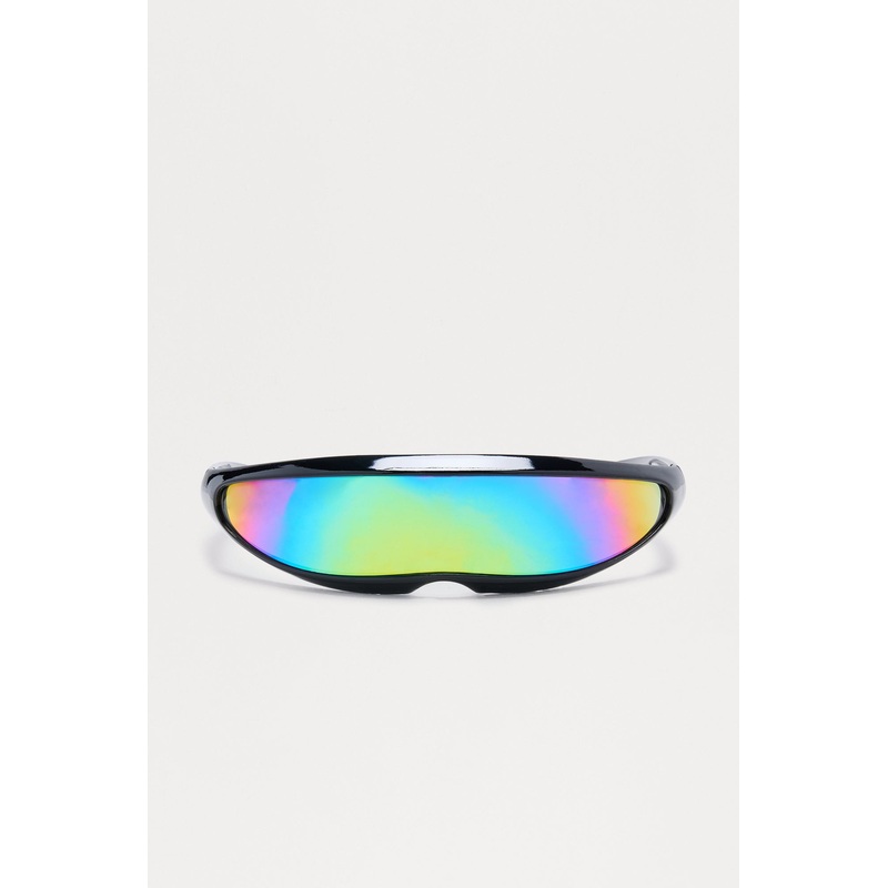 Future Fame Shield Sunglasses – Black