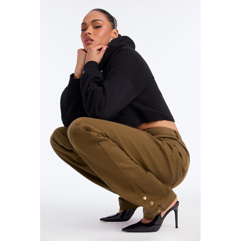 Bianca Low Rise Stacked Pant 33 – Olive