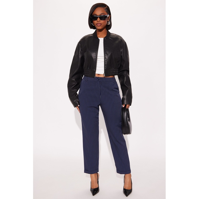 Business As Usual Pants – Navy/combo