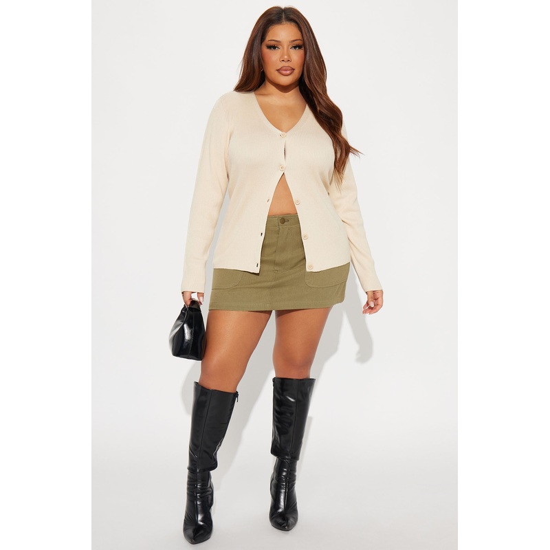 Sneak Attack Micro Mini Skirt – Military Green