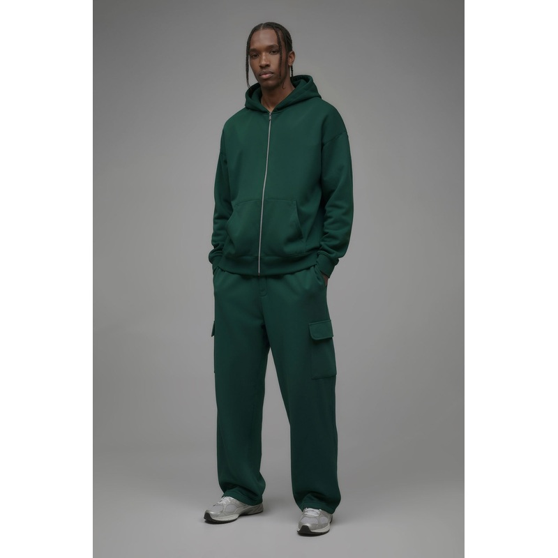 410 Baggy Cargo Sweatpants – Hunter Green