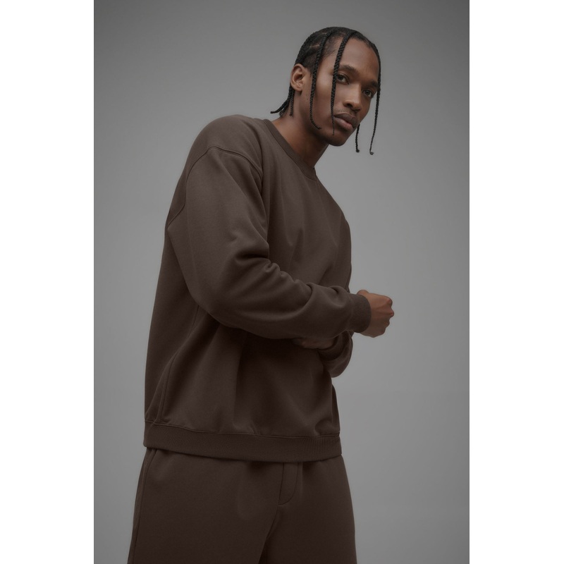 410 Oversized Crewneck – Brown