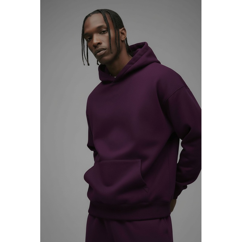410 Oversized Hoodie – Plum
