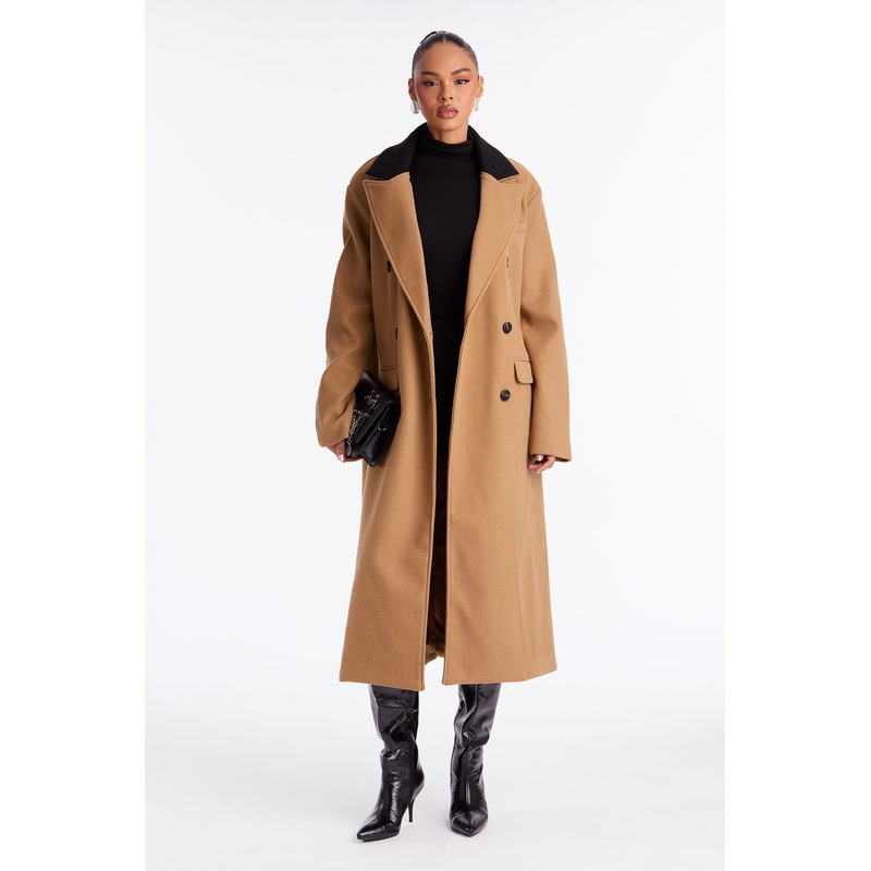 About The Business Wool Coat – Camel