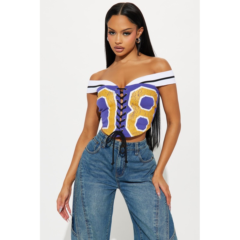 Game Day Corset 08 Top – Purple