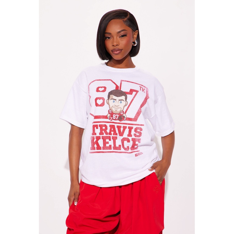 Travis Kelce Chief Swagger Tee – White