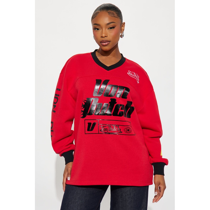 Von Dutch Race Mode Sweatshirt – Red