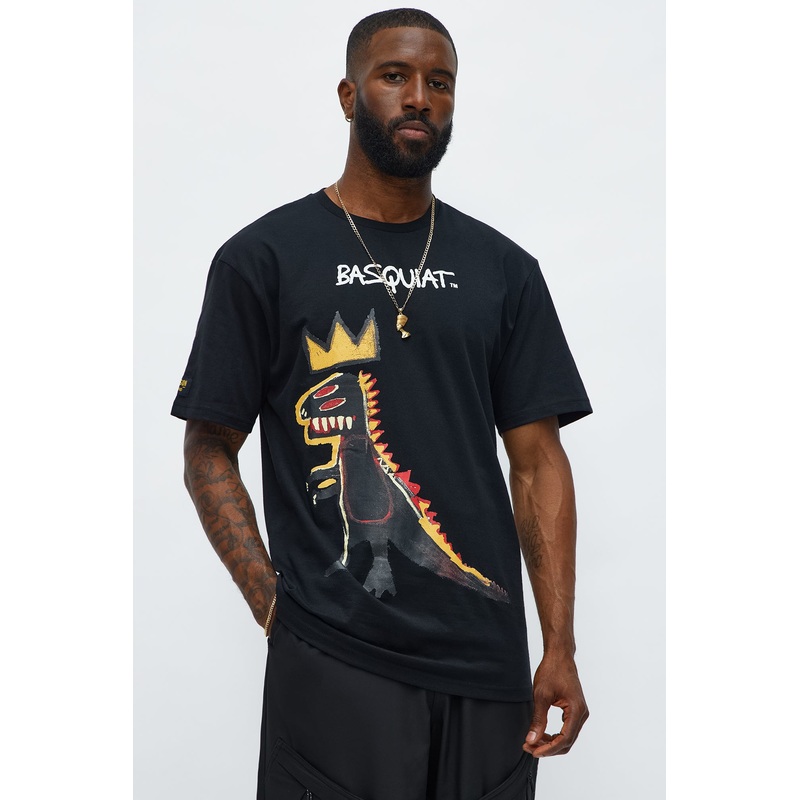 Basquiat Dinosaur Short Sleeve Tee – Black