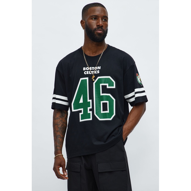 Celtics Boxy Number Tee – Black