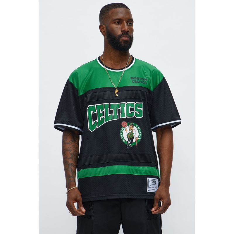 Celtics Regular Fit Basketball Tee – Black
