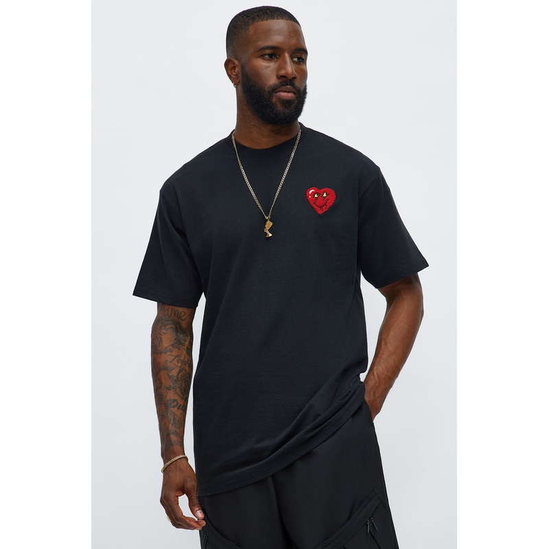 Lil Heartbreaker Short Sleeve Tee – Black