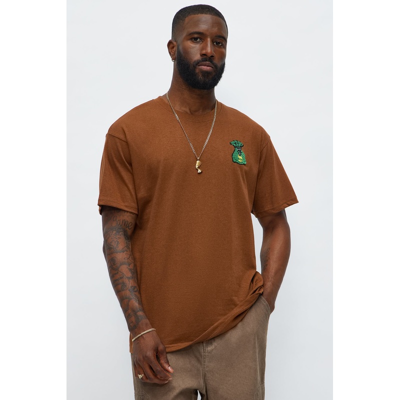 Lil Money Bag Short Sleeve Tee – Khaki