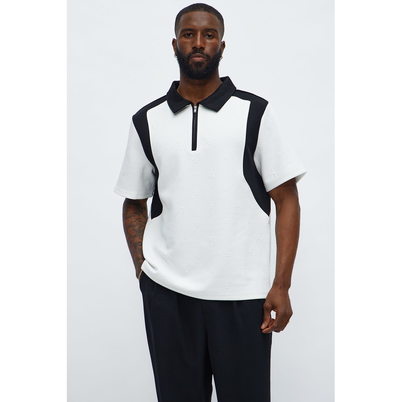 Millionaire Mindset Polo – Cream/combo