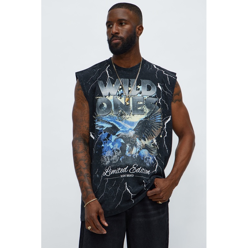 Wild Ones Muscle Tee – Black