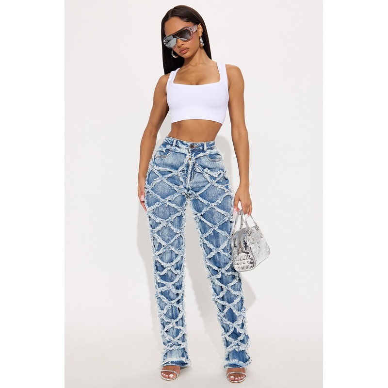 All Over Me Straight Leg Jeans – Medium Wash