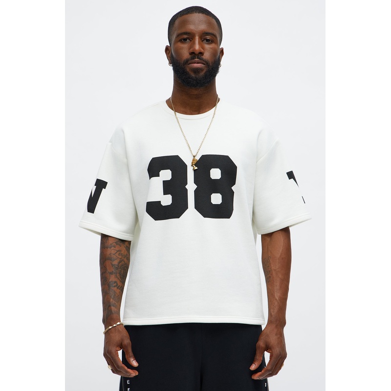 Athletic Oversized Tee – White