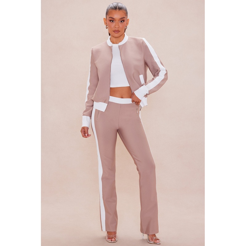 Blair Bandage Pant – Taupe/combo