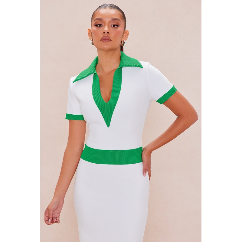 Blair Bandage Top – White/combo