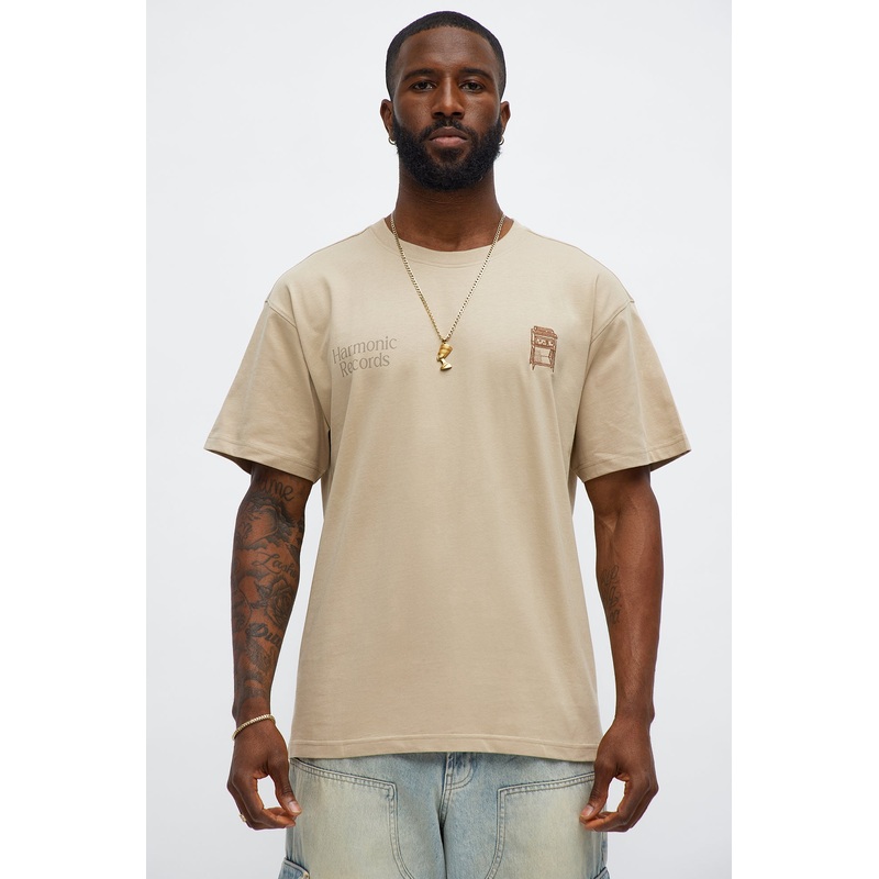 Harmonic Records Short Sleeve Tee – Sand