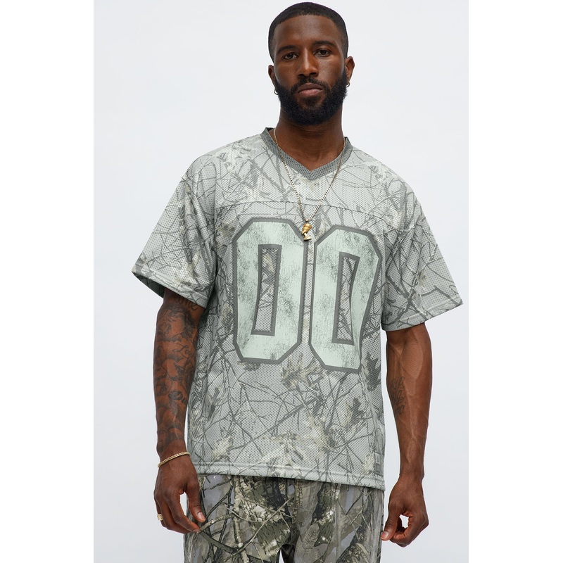 Short Sleeve Camo Jersey – Grey