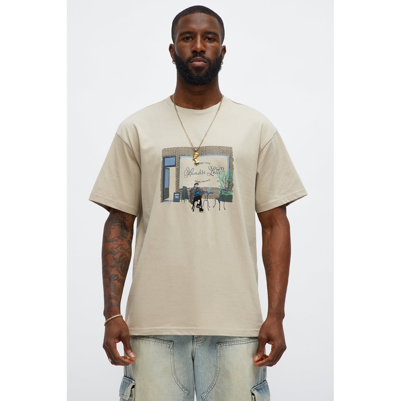 STWD Cafe Short Sleeve Tee – Sand