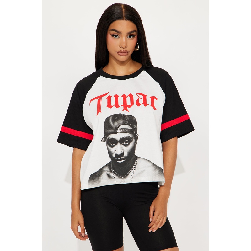 Tupac Raglan Tee – White