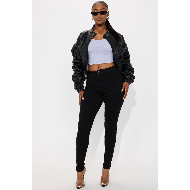 Tall Enough Said High Stretch Skinny Jean – Black