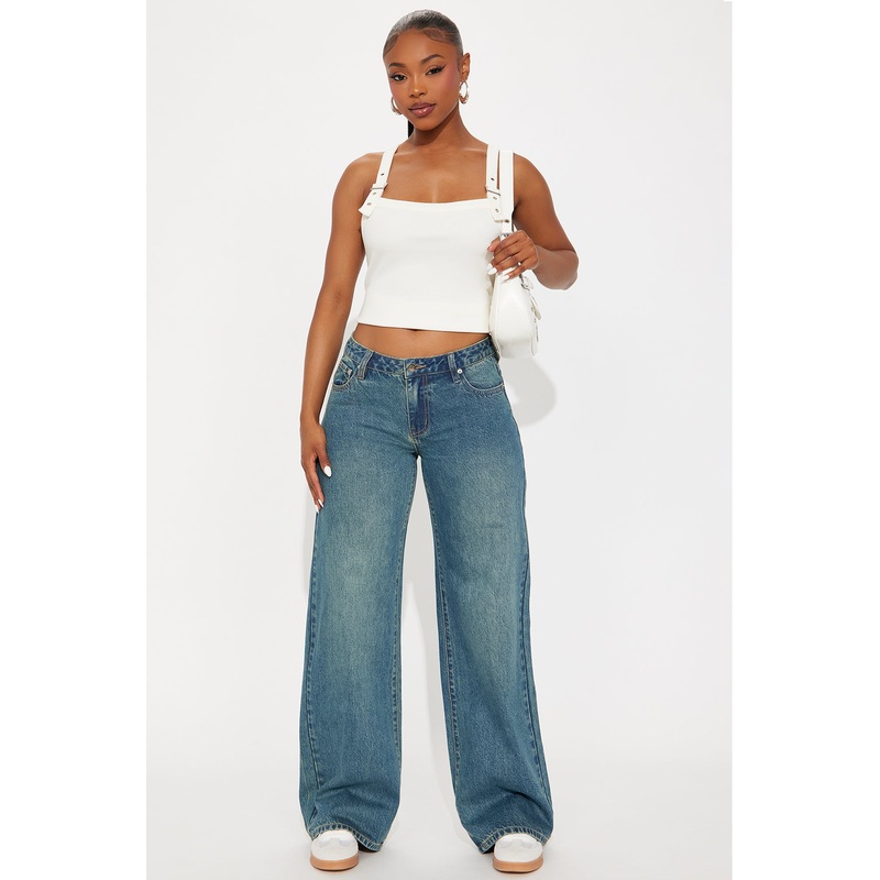 Westside Low Rise Wide Leg Jean – Vintage Wash