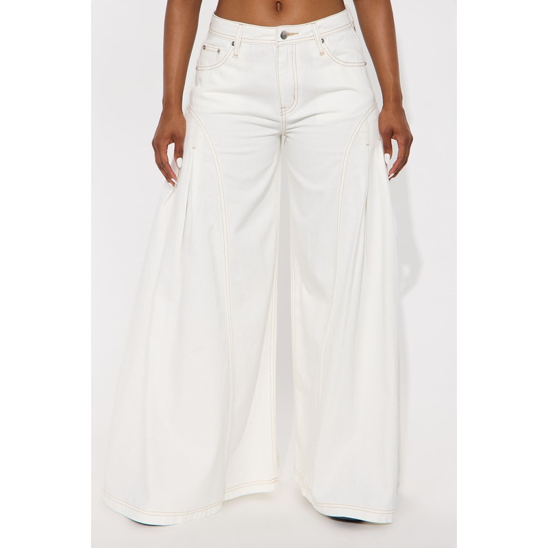 Alicante Wide Leg Jeans – White