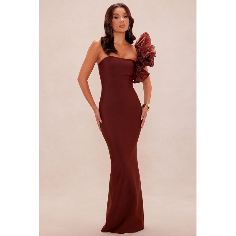 Daniella Bandage Maxi Dress – Chocolate