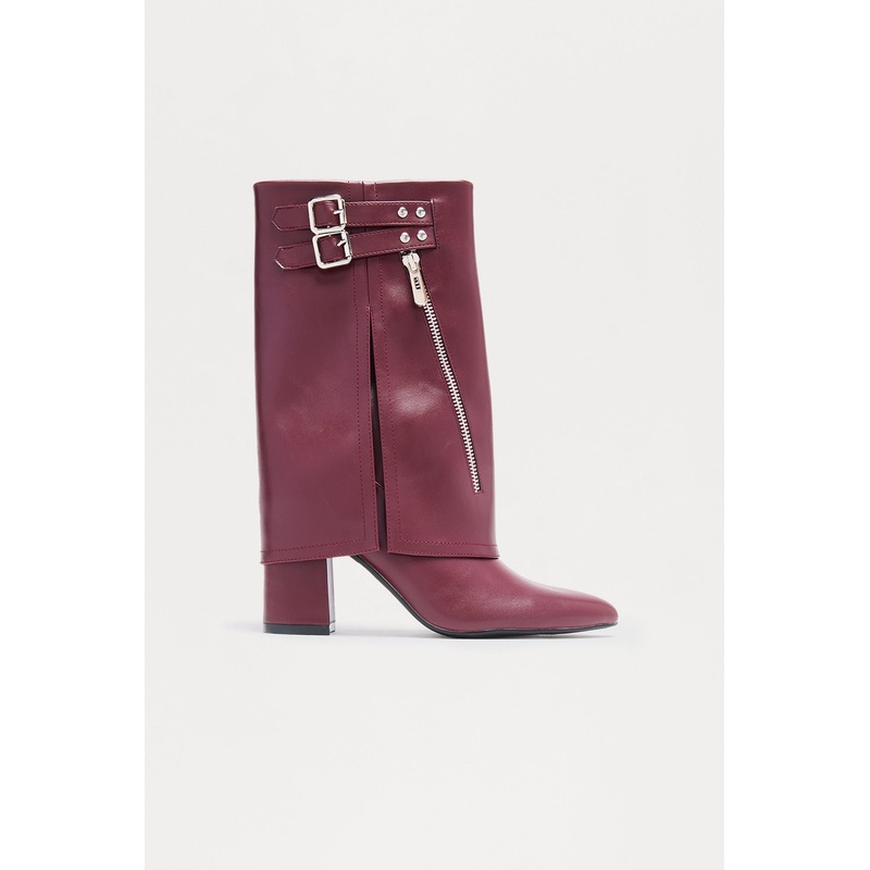 Bode Hardware Overlay Boots – Burgundy