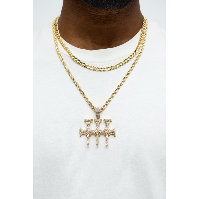 Trinity 2 Piece Necklace Set – Gold