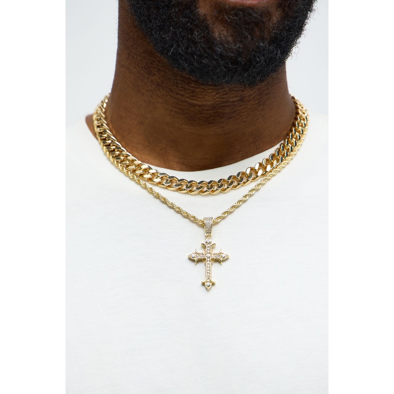 Moon Lit 2 Piece Necklace Set – Gold